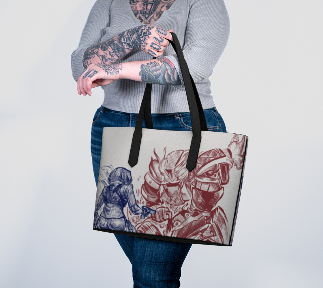 Battlefield Vegan Leather Tote