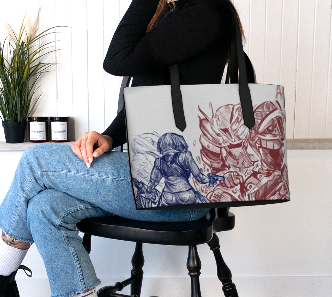 Battlefield Vegan Leather Tote